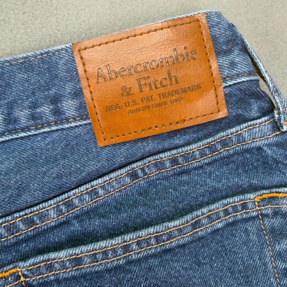 Abercrombie & Fitch Baggy Authentic Rigid Denim Jeans 30x30 Blue - Picture 6 of 10